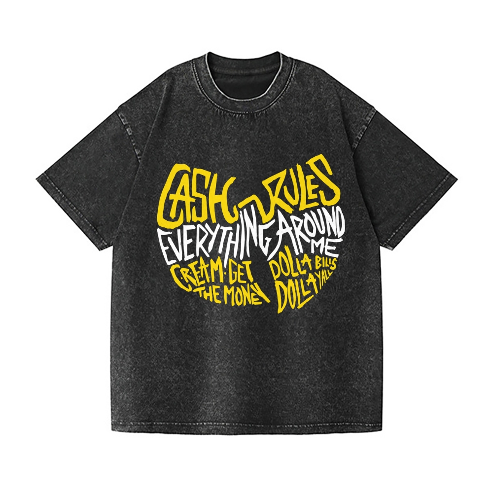 Wu Tang Clan Vintage Wash Japanese Design T-Shirt