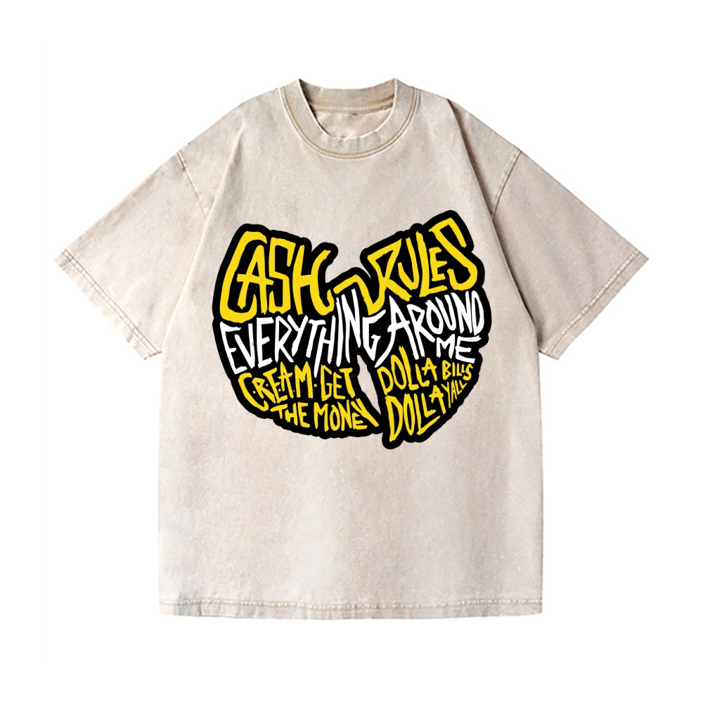 Wu Tang Clan Vintage Wash Japanese Design T-Shirt