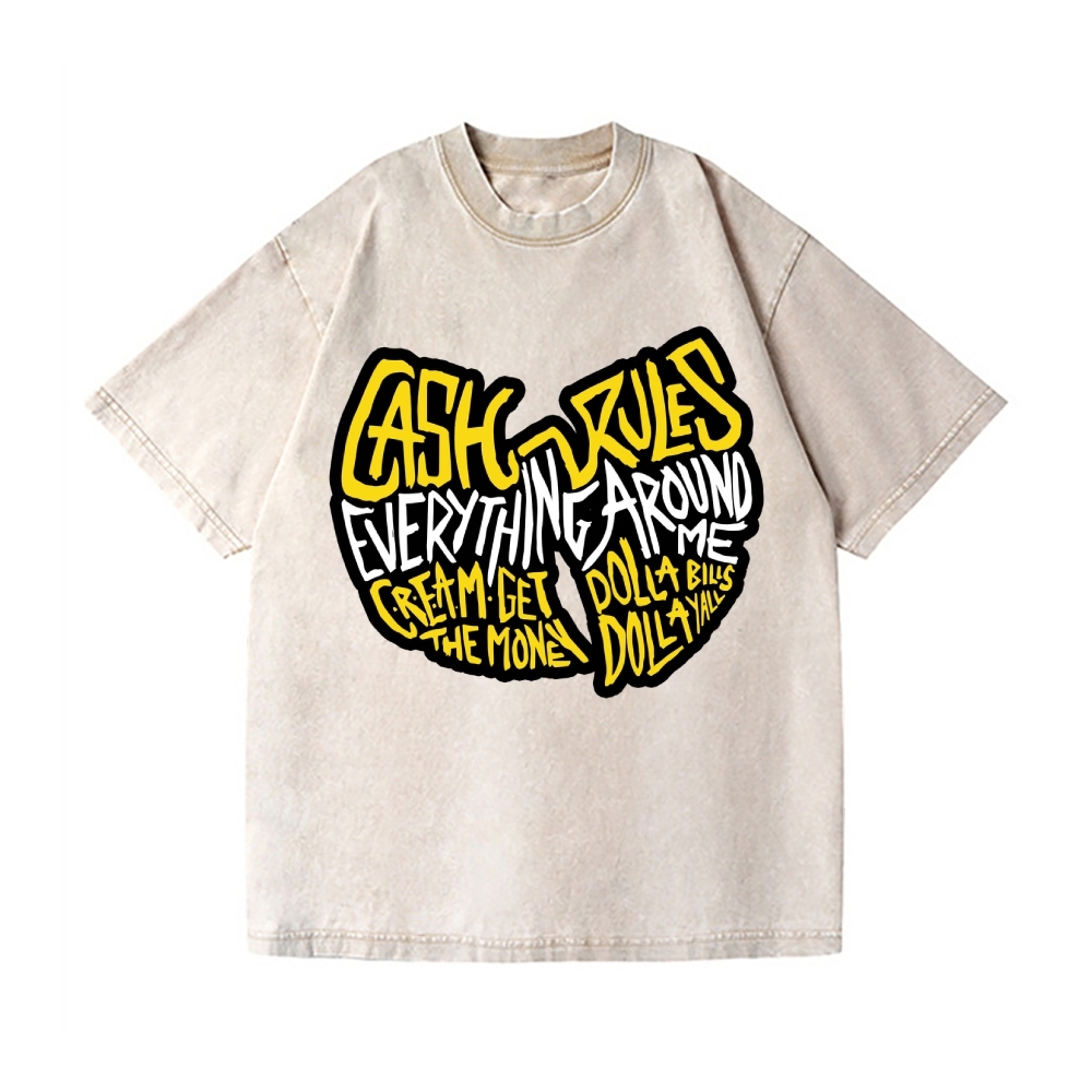 Wu Tang Clan Vintage Wash Japanese Design T-Shirt
