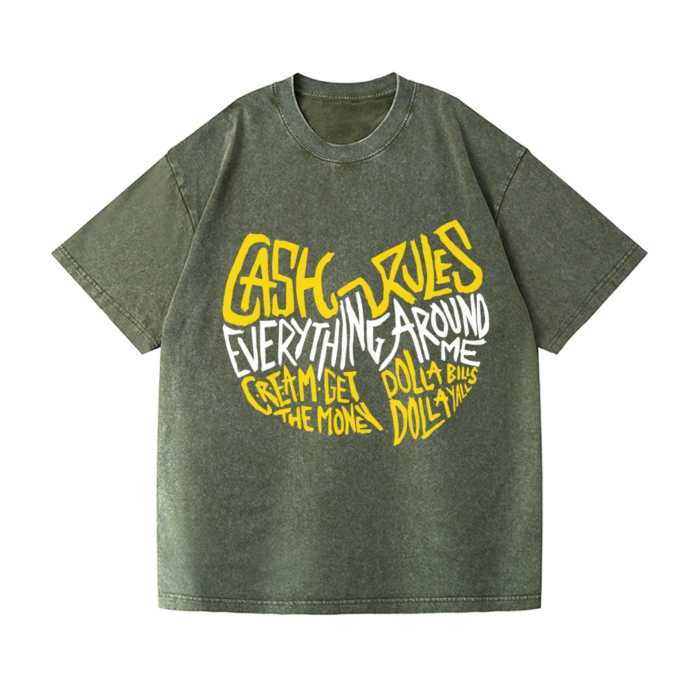 Wu Tang Clan Vintage Wash Japanese Design T-Shirt
