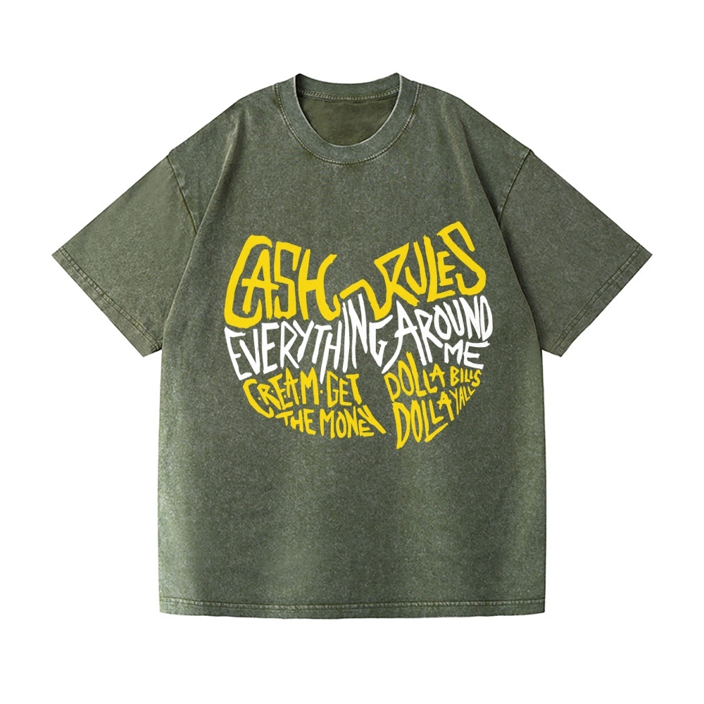 Wu Tang Clan Vintage Wash Japanese Design T-Shirt