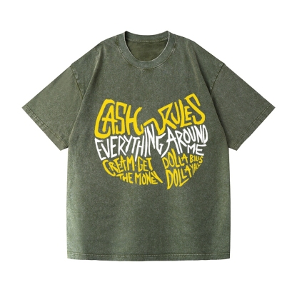 Wu Tang Clan Vintage Wash Japanese Design T-Shirt