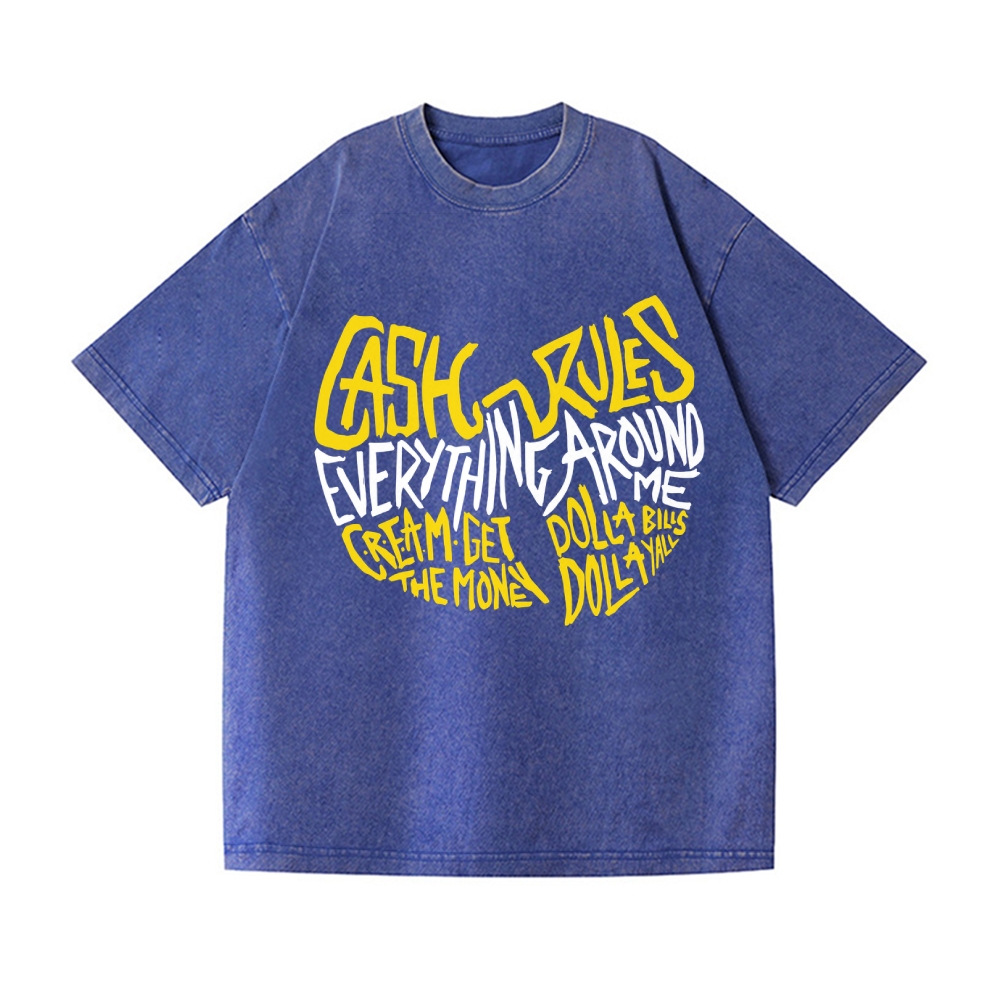 Wu Tang Clan Vintage Wash Japanese Design T-Shirt