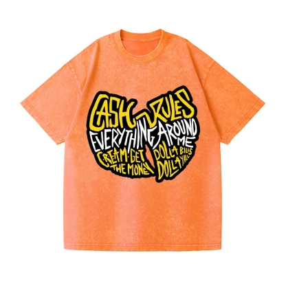 Wu Tang Clan Vintage Wash Japanese Design T-Shirt