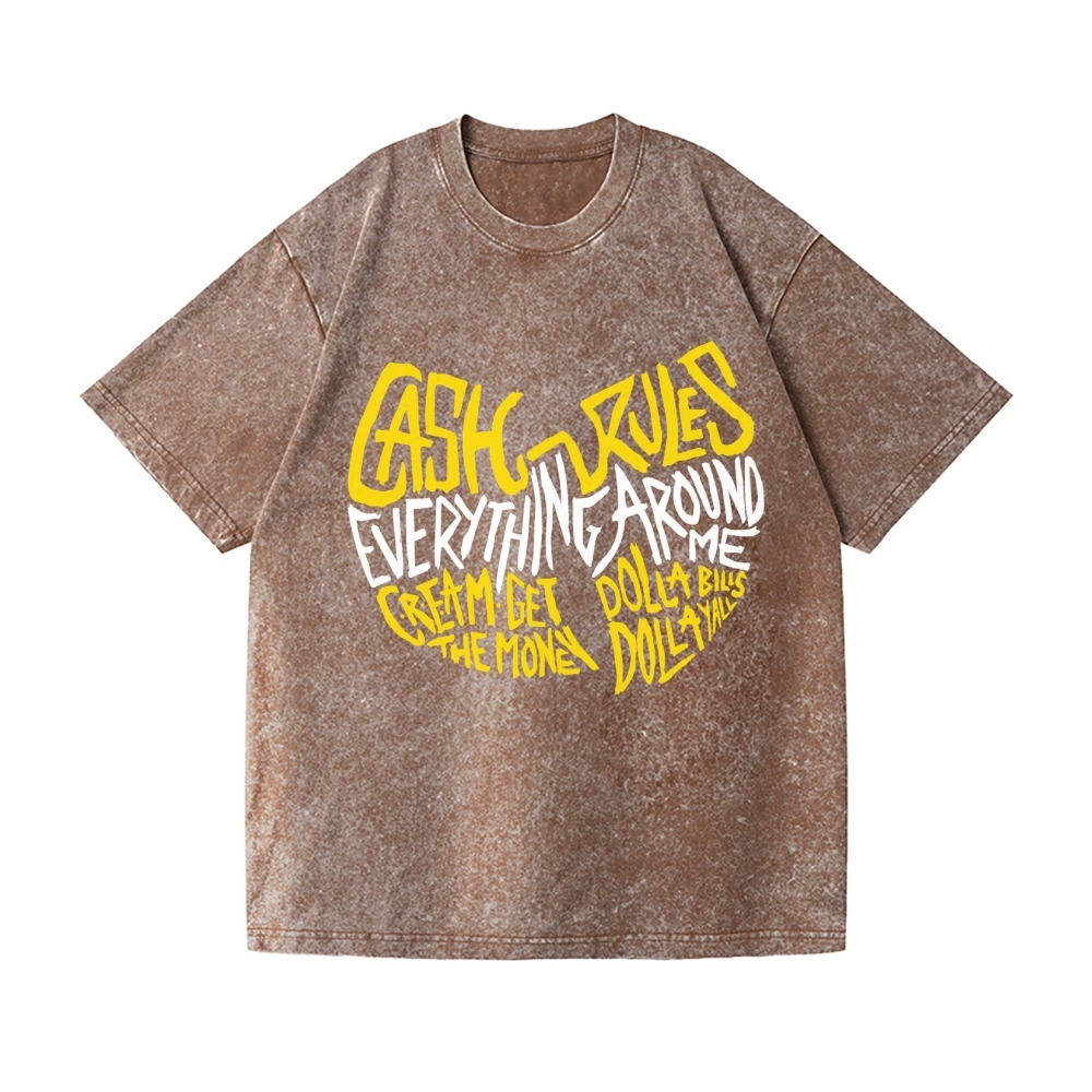 Wu Tang Clan Vintage Wash Japanese Design T-Shirt