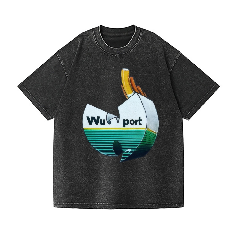 Wu Tang Clan Vintage Wash Japanese Design T-Shirt