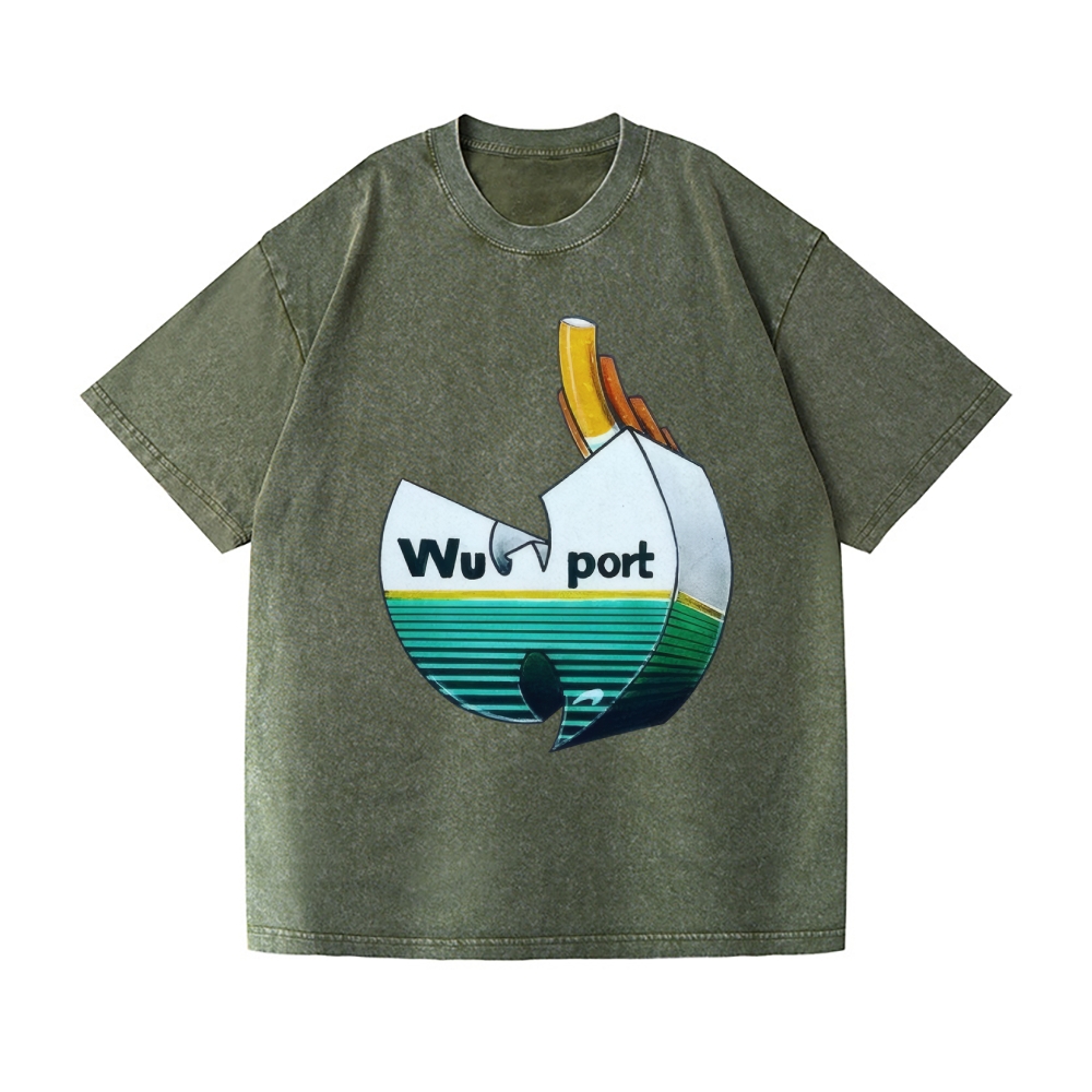 Wu Tang Clan Vintage Wash Japanese Design T-Shirt