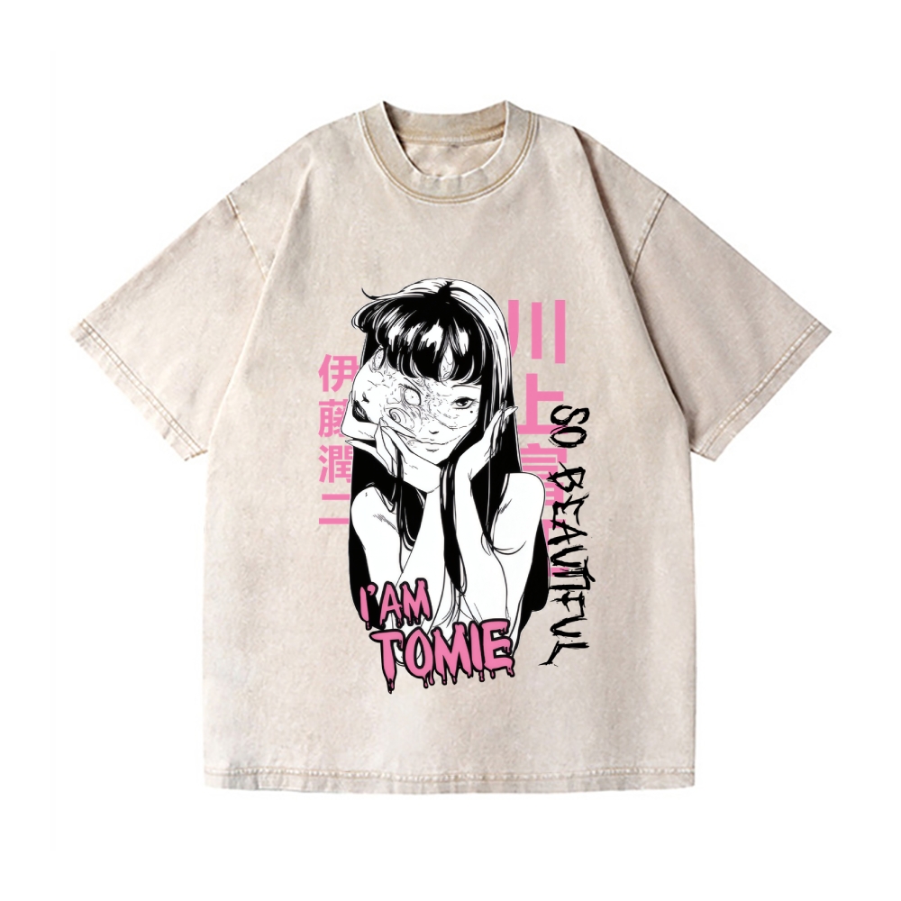 Tomie Vintage Wash Japanese Design T-Shirt