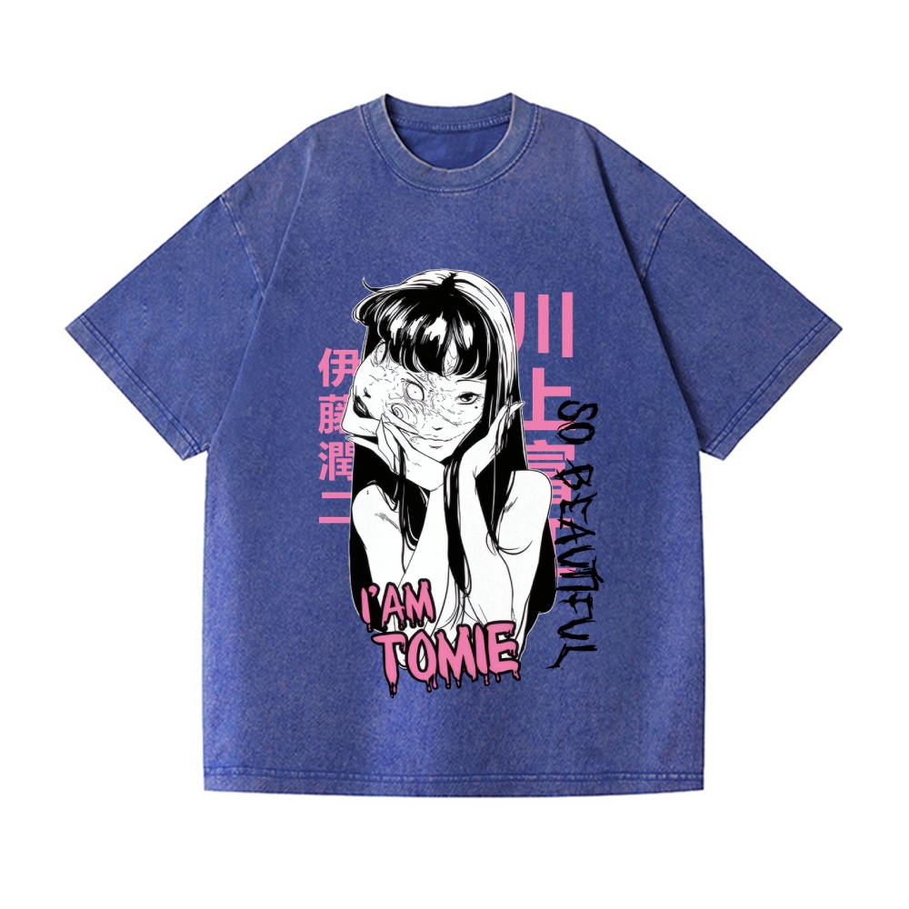 Tomie Vintage Wash Japanese Design T-Shirt