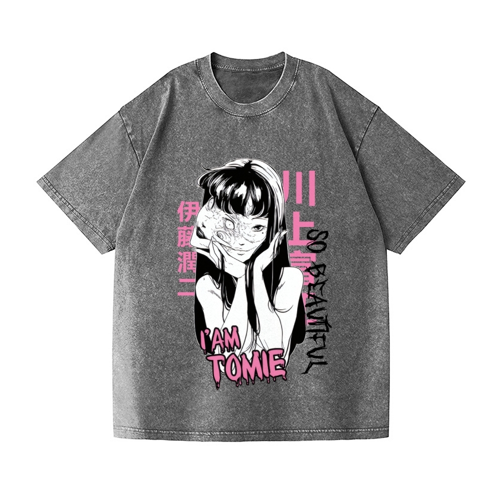 Tomie Vintage Wash Japanese Design T-Shirt