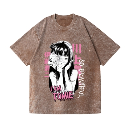 Tomie Vintage Wash Japanese Design T-Shirt