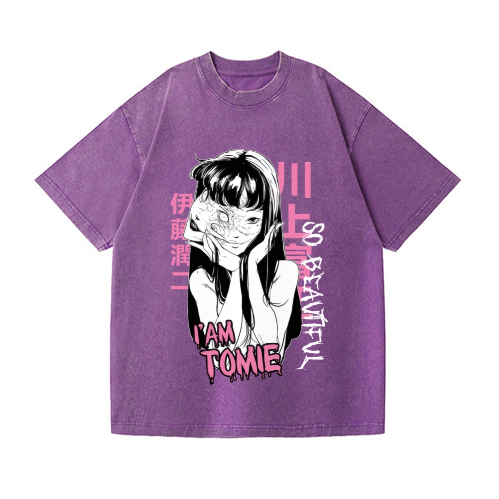 Tomie Vintage Wash Japanese Design T-Shirt