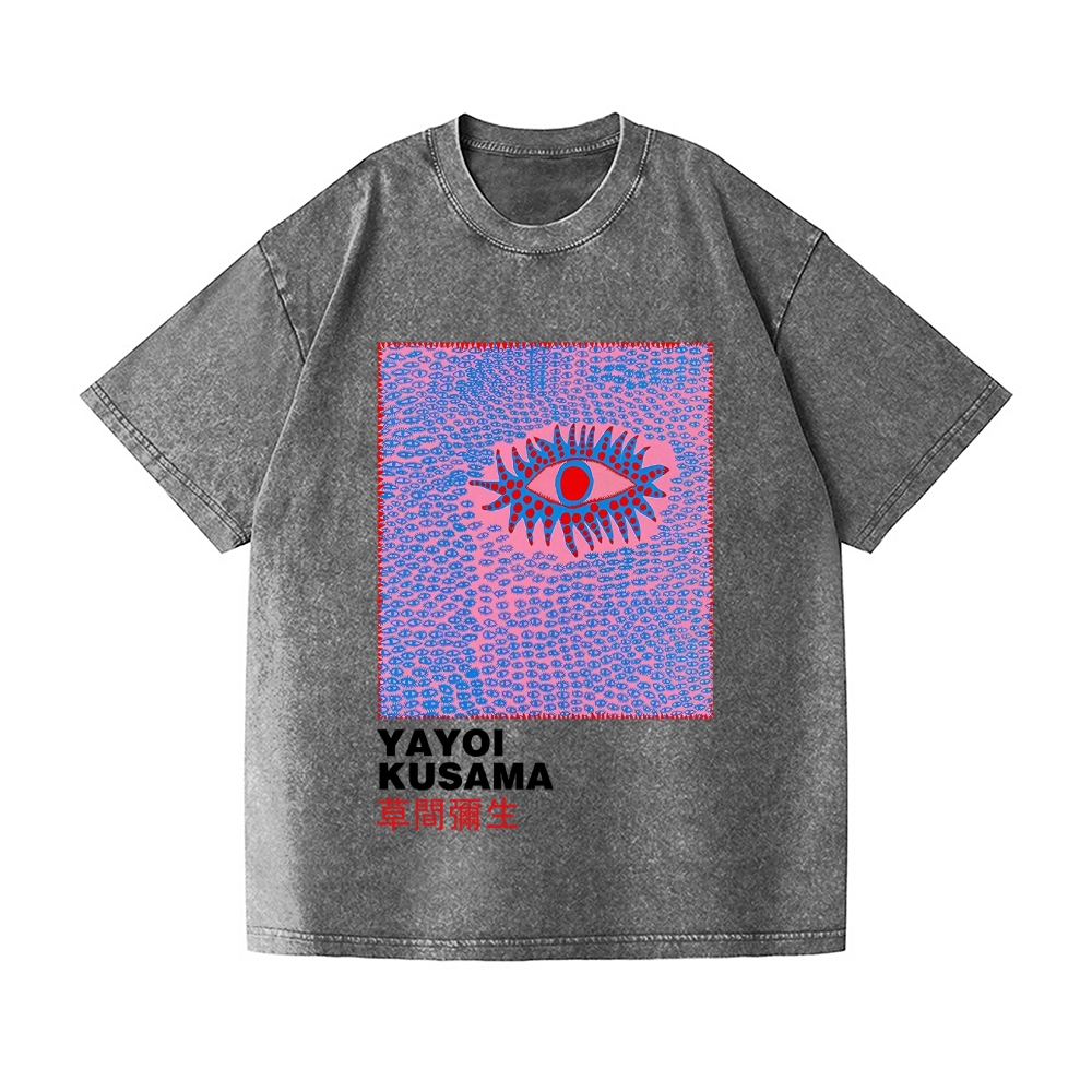 Yayoi Kusama Eyes Vintage Wash Japanese Design T-Shirt