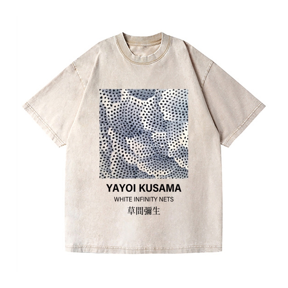 Yayoi Kusama Dots Vintage Wash Japanese Design T-Shirt