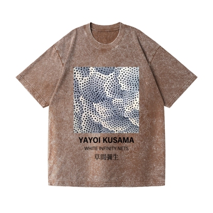 Yayoi Kusama Dots Vintage Wash Japanese Design T-Shirt