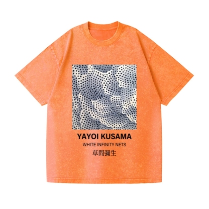 Yayoi Kusama Dots Vintage Wash Japanese Design T-Shirt