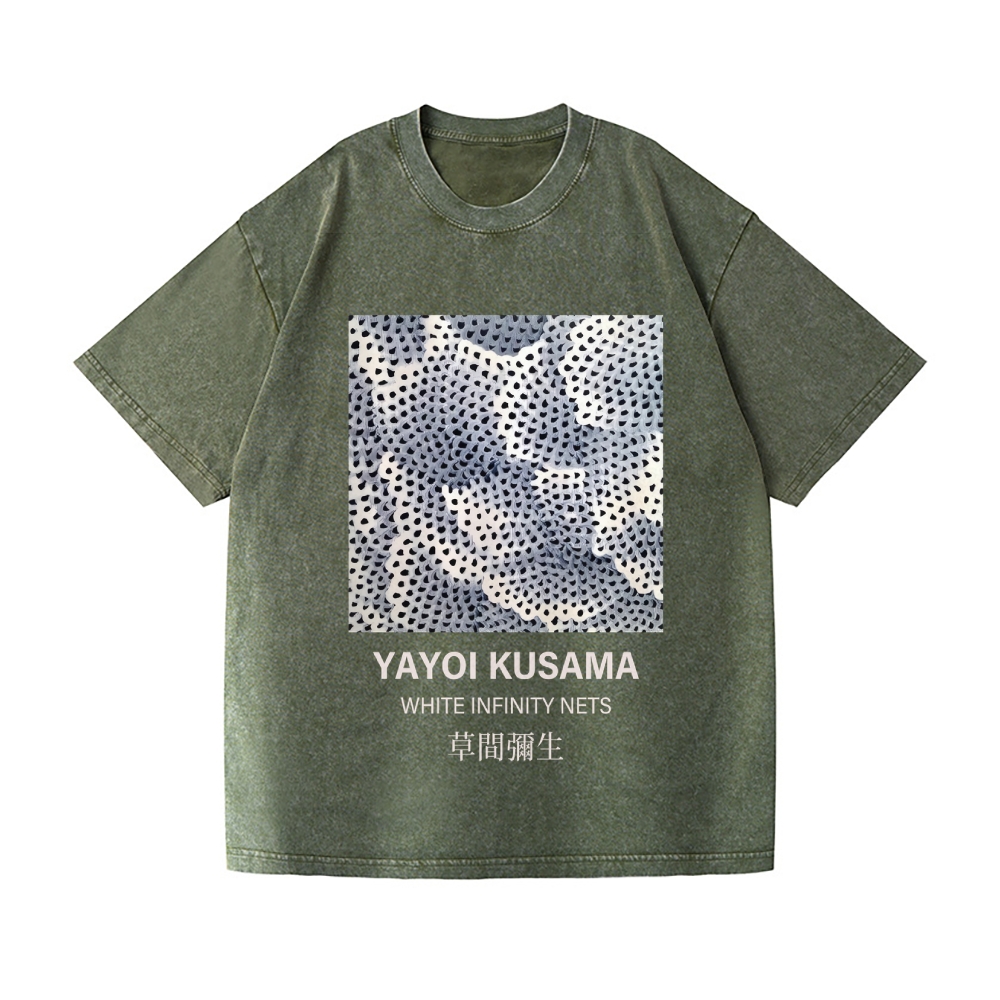 Yayoi Kusama Dots Vintage Wash Japanese Design T-Shirt