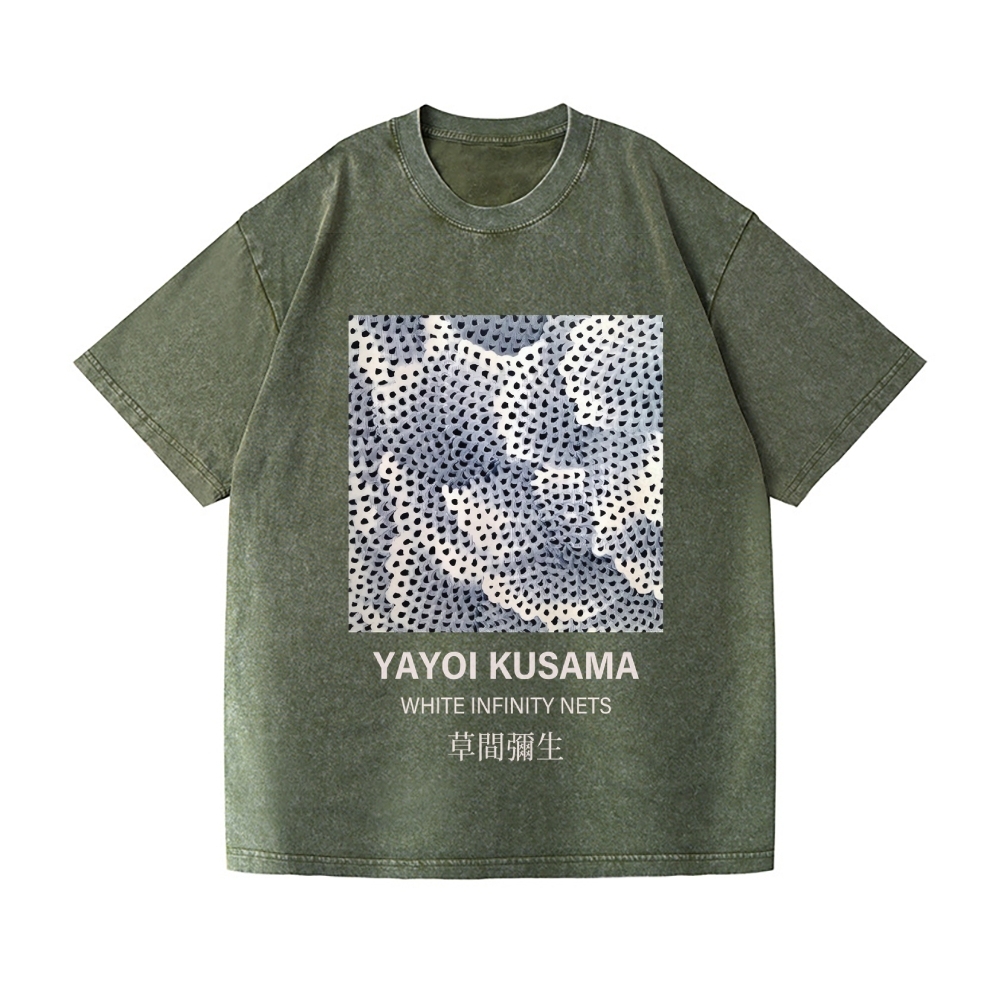 Yayoi Kusama Dots Vintage Wash Japanese Design T-Shirt