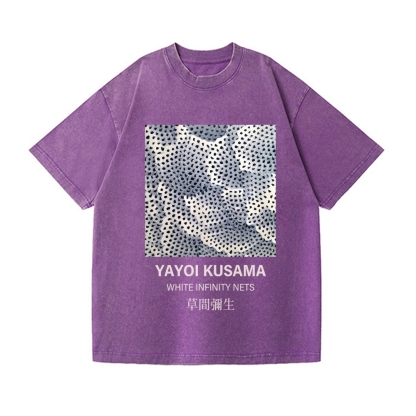 Yayoi Kusama Dots Vintage Wash Japanese Design T-Shirt