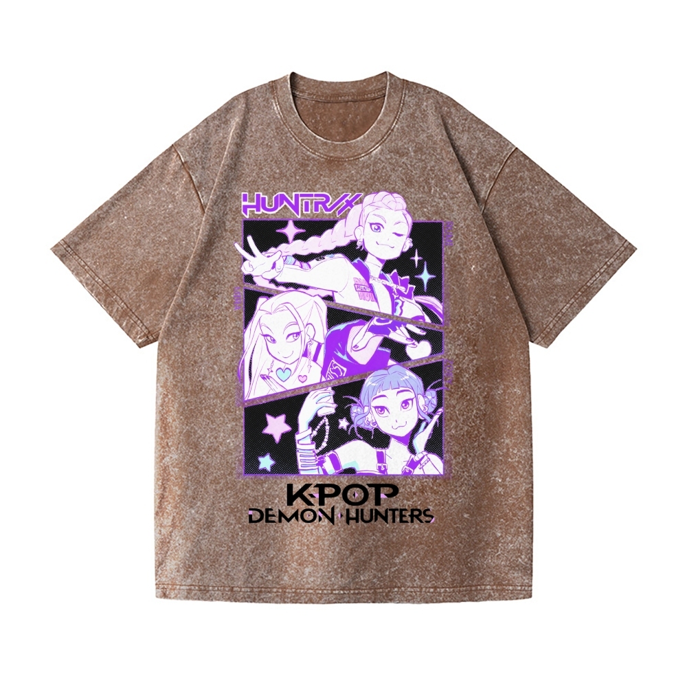 KPop Demon Hunters Vintage Wash Japanese Design T-Shirt