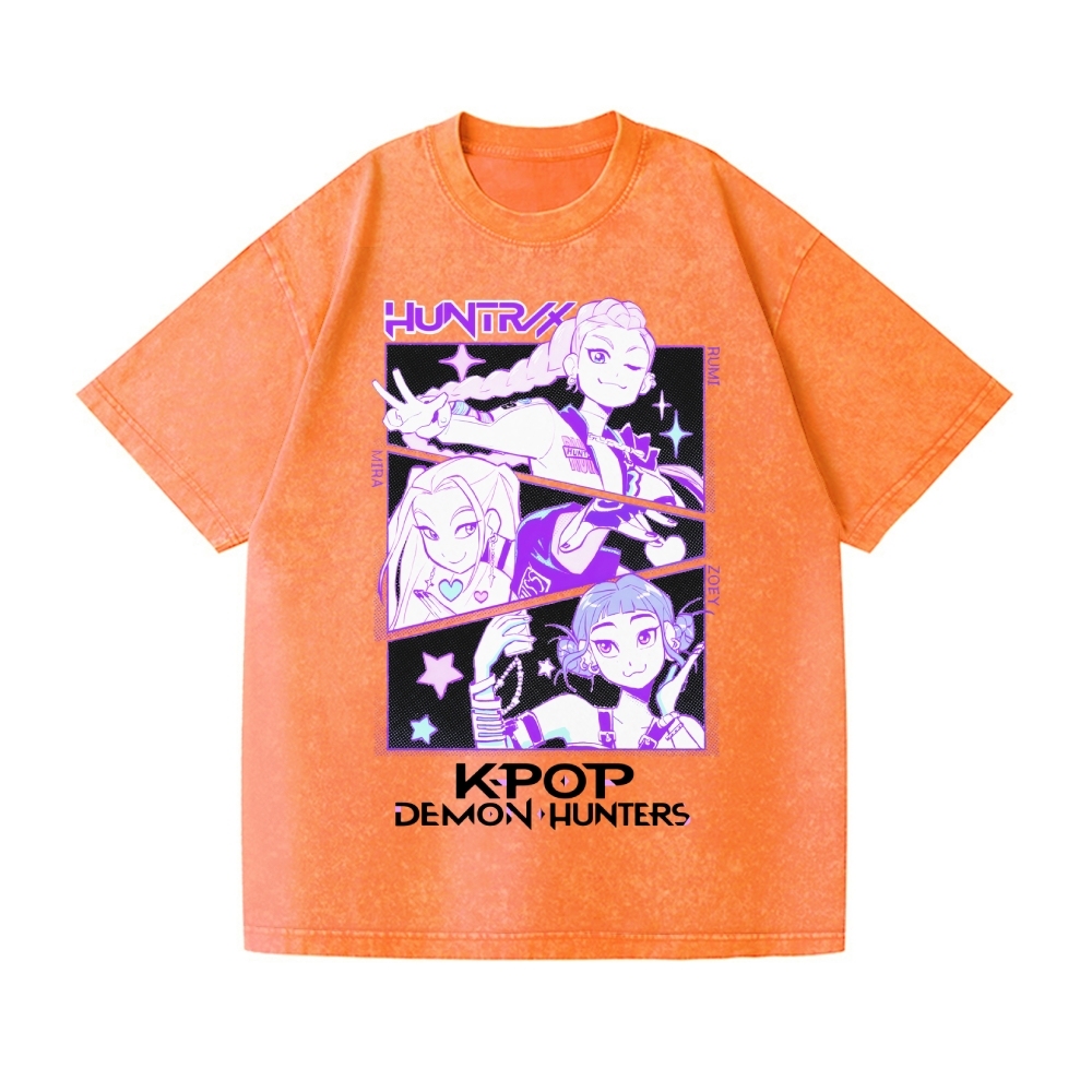 KPop Demon Hunters Vintage Wash Japanese Design T-Shirt