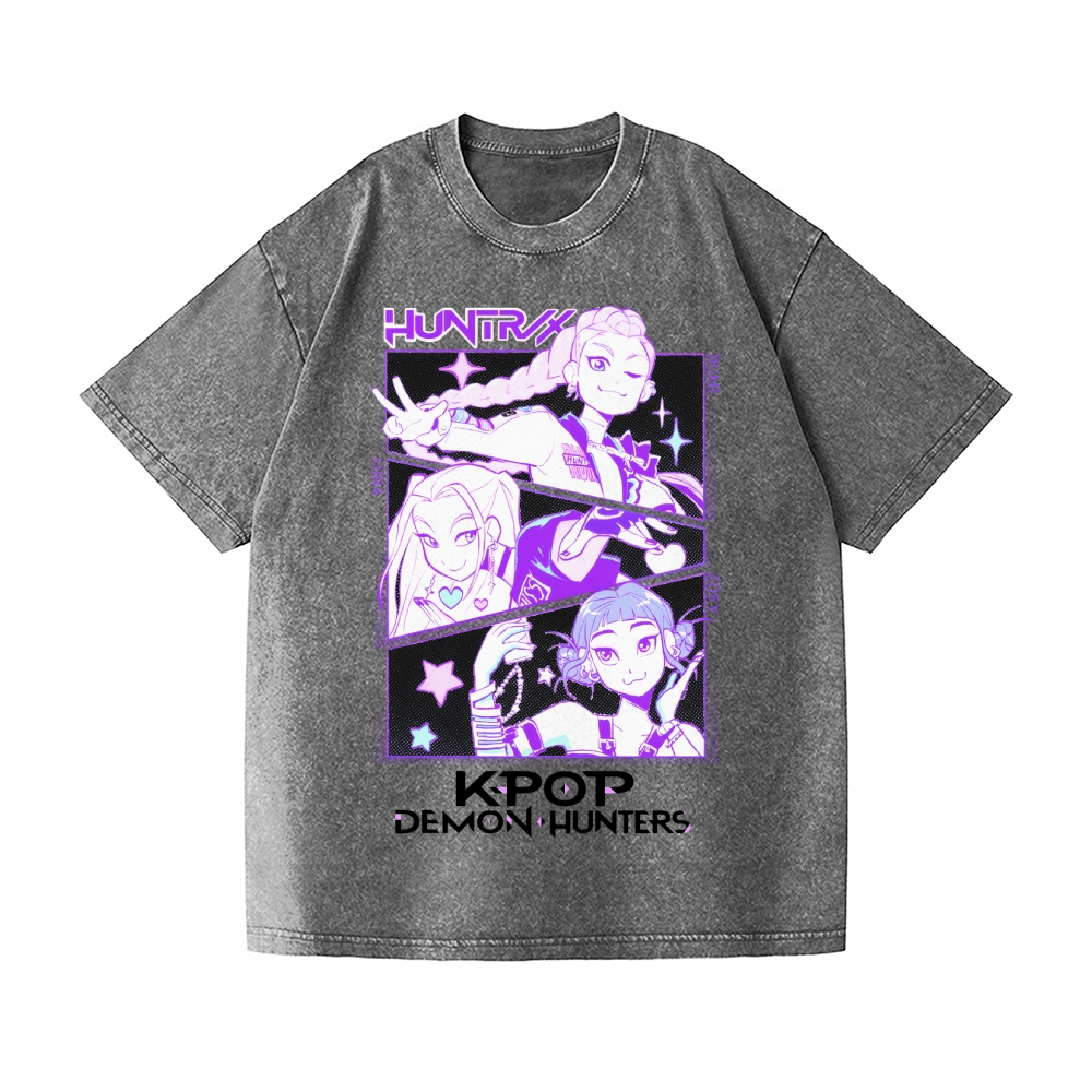 KPop Demon Hunters Vintage Wash Japanese Design T-Shirt
