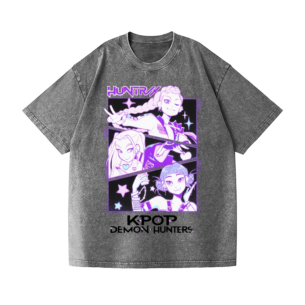KPop Demon Hunters Vintage Wash Japanese Design T-Shirt