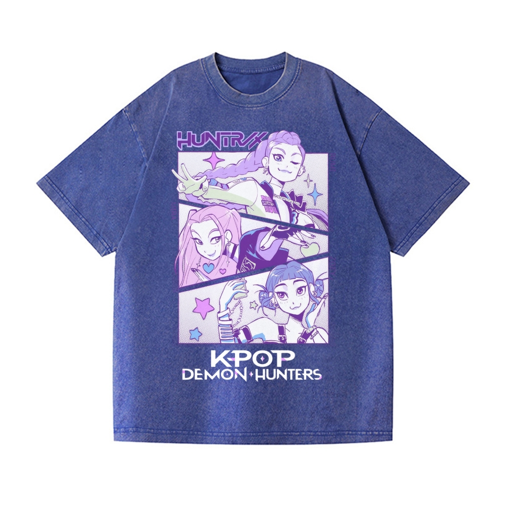 KPop Demon Hunters Vintage Wash Japanese Design T-Shirt