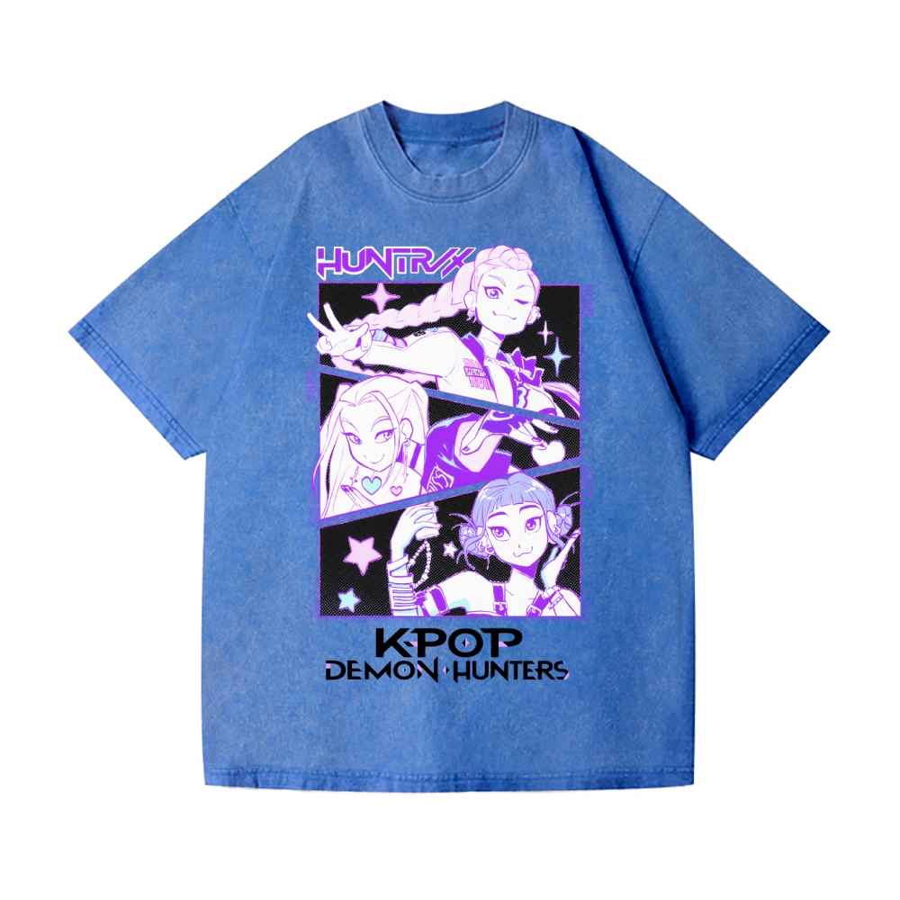 KPop Demon Hunters Vintage Wash Japanese Design T-Shirt