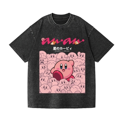 Kirby Vintage Wash Japanese Design T-Shirt
