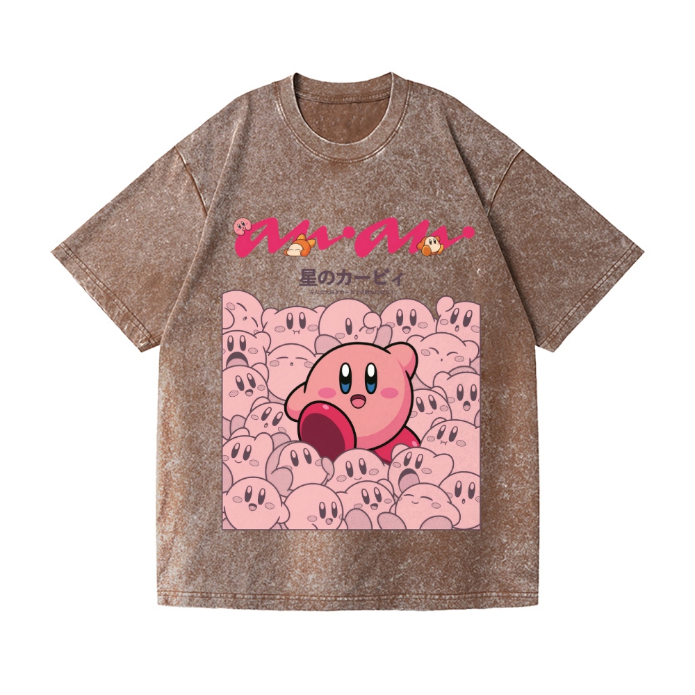 Kirby Vintage Wash Japanese Design T-Shirt