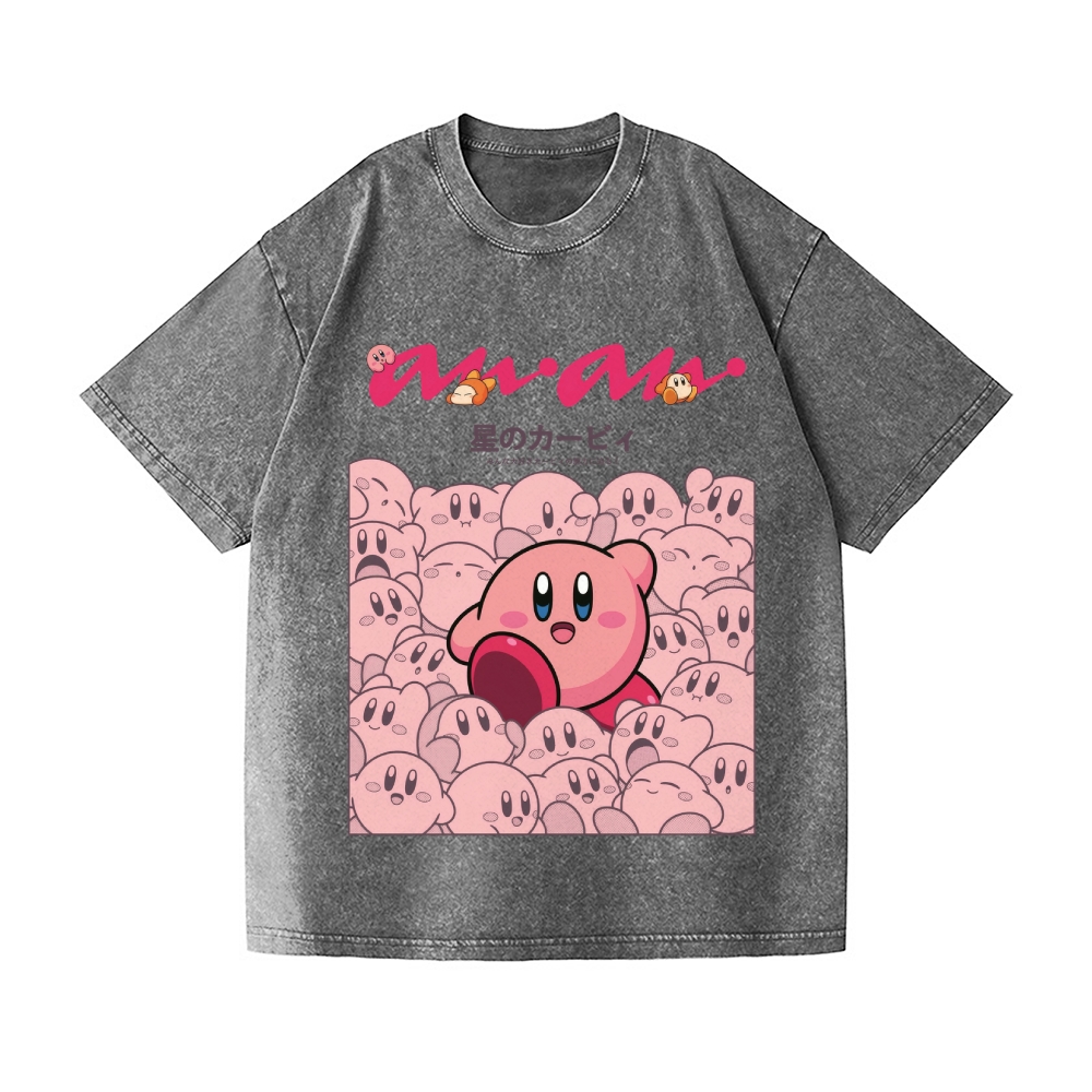 Kirby Vintage Wash Japanese Design T-Shirt