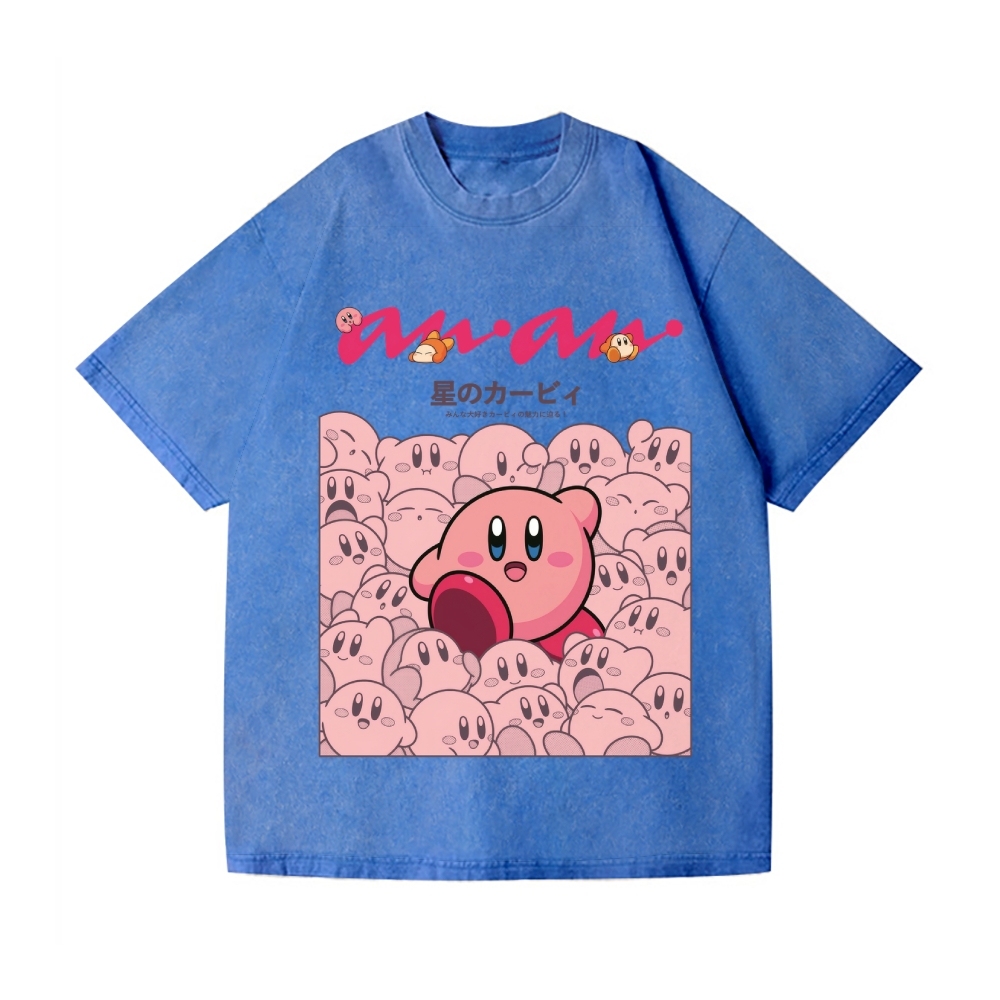 Kirby Vintage Wash Japanese Design T-Shirt
