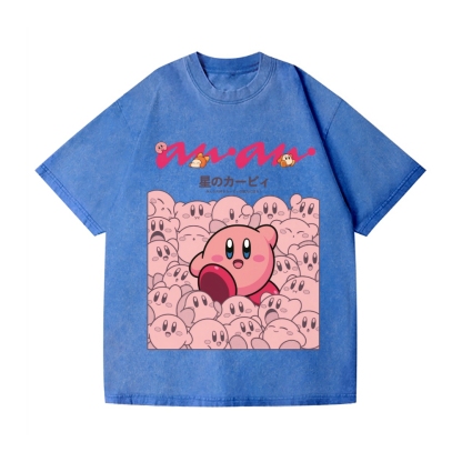 Kirby Vintage Wash Japanese Design T-Shirt