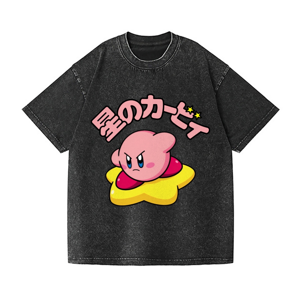 Kirby Vintage Wash Japanese Design T-Shirt
