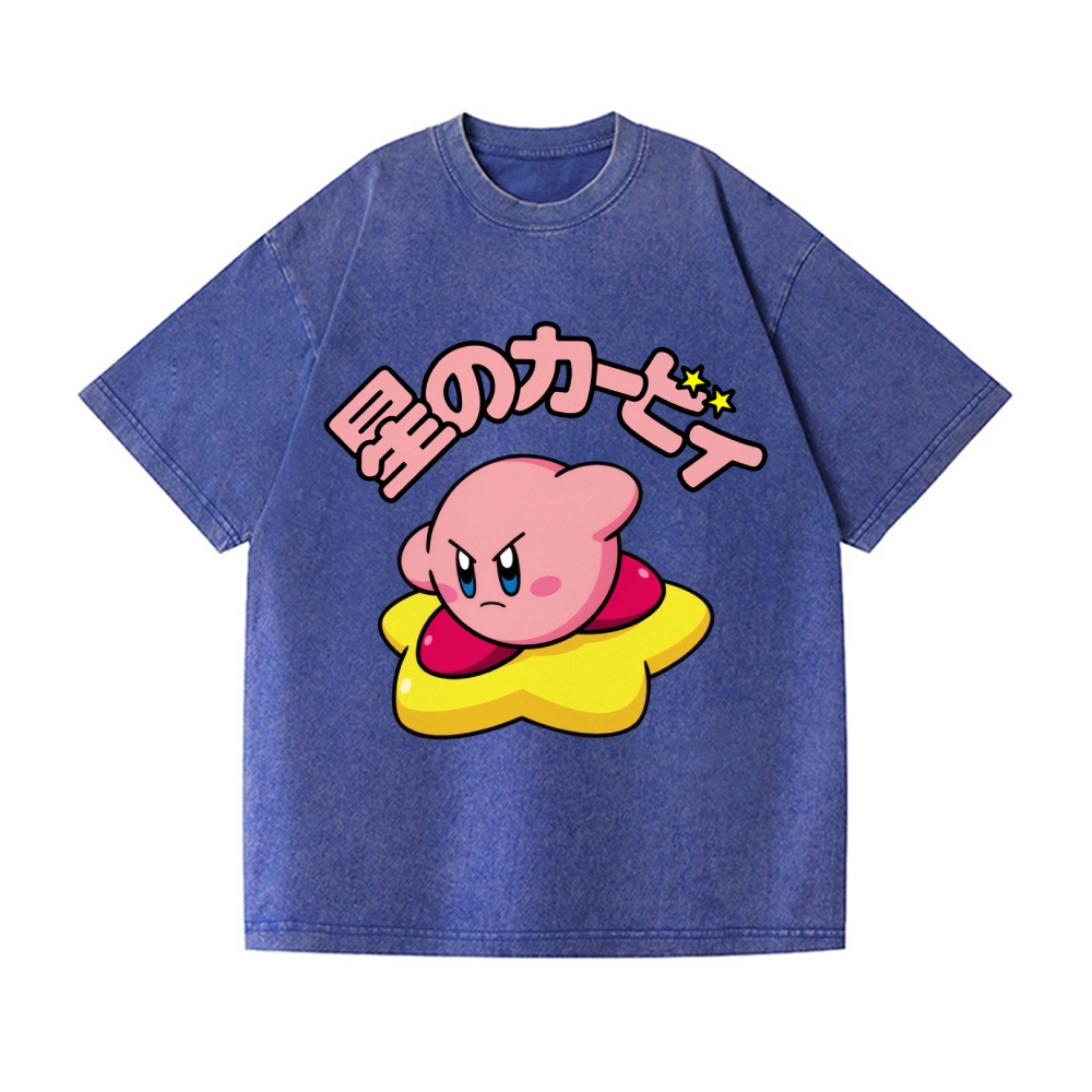 Kirby Vintage Wash Japanese Design T-Shirt
