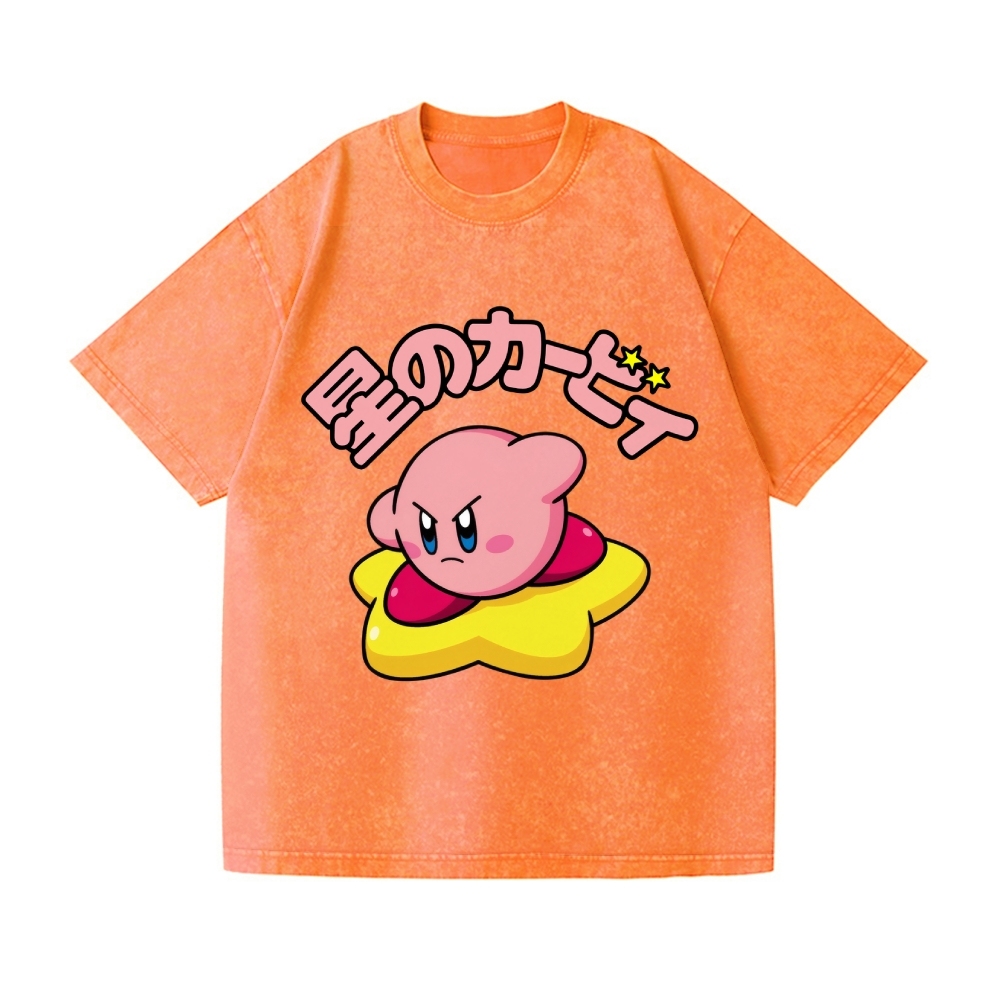 Kirby Vintage Wash Japanese Design T-Shirt