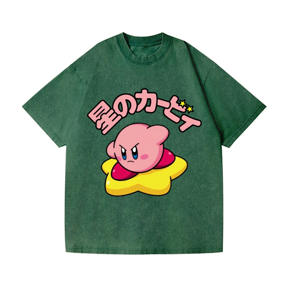 Kirby Vintage Wash Japanese Design T-Shirt