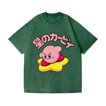 Kirby Vintage Wash Japanese Design T-Shirt