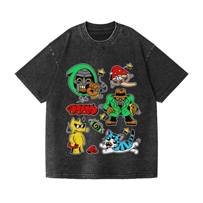 MF Doom Vintage Wash Japanese Design T-Shirt