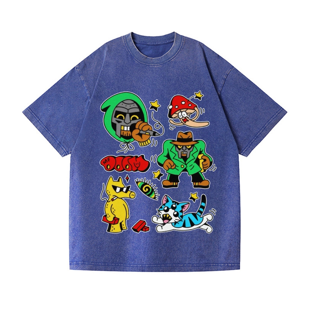 MF Doom Vintage Wash Japanese Design T-Shirt
