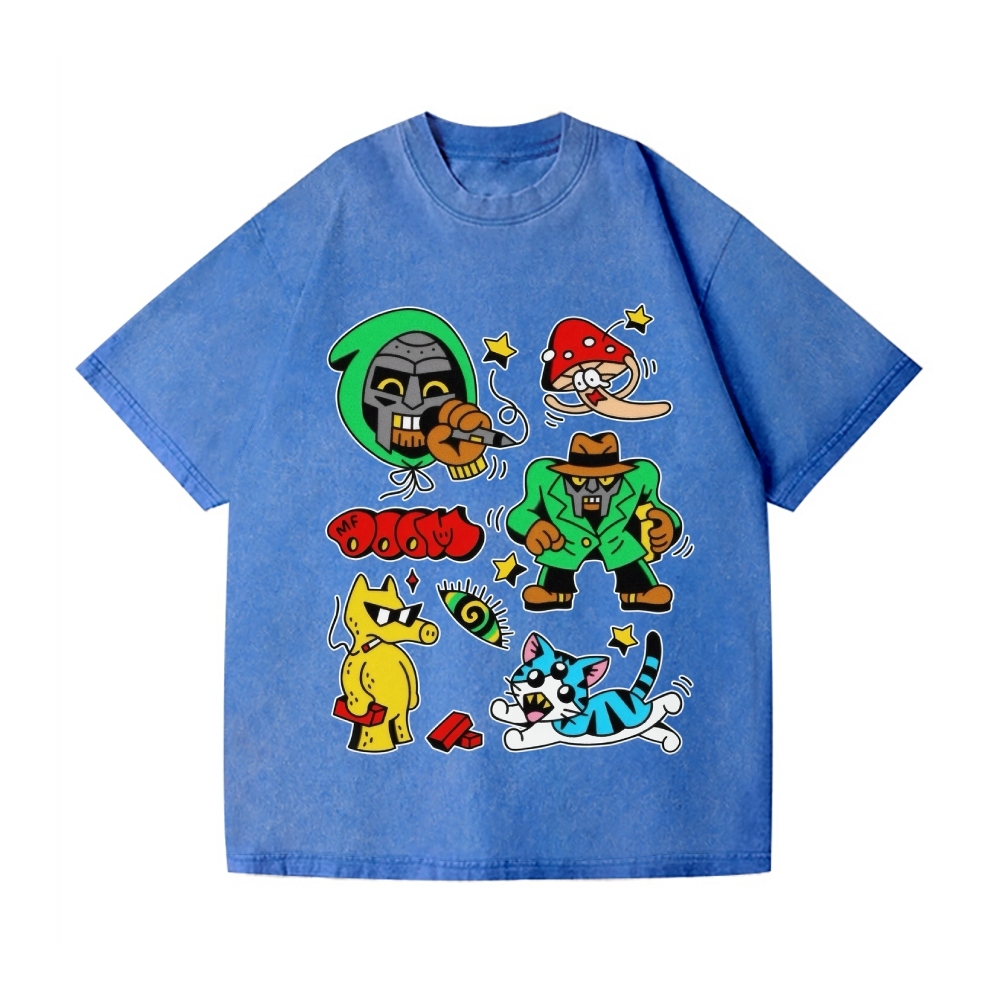 MF Doom Vintage Wash Japanese Design T-Shirt
