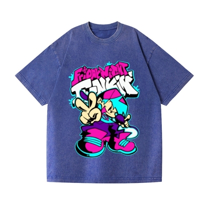 Friday Night Funkin Vintage Wash Japanese Design T-Shirt