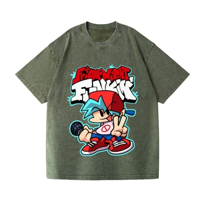 Friday Night Funkin Vintage Wash Japanese Design T-Shirt