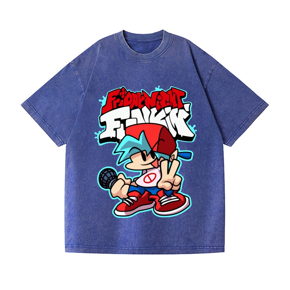 Friday Night Funkin Vintage Wash Japanese Design T-Shirt