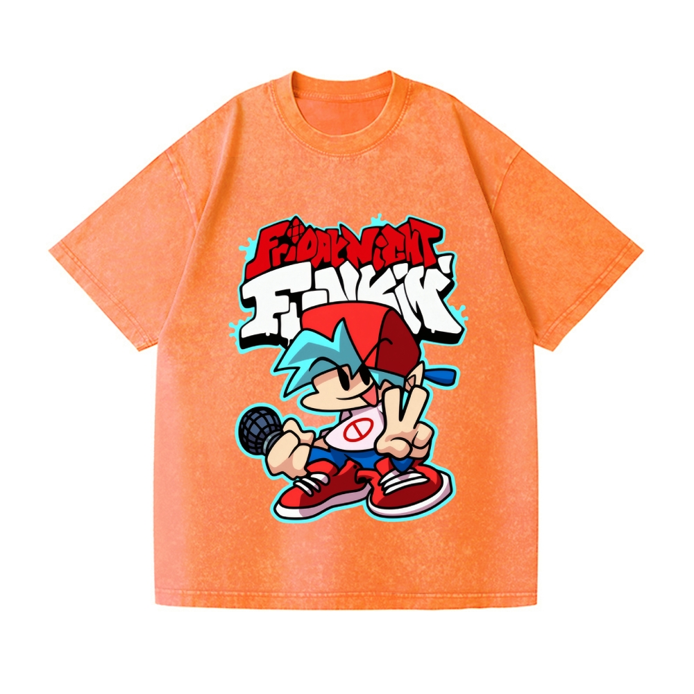 Friday Night Funkin Vintage Wash Japanese Design T-Shirt