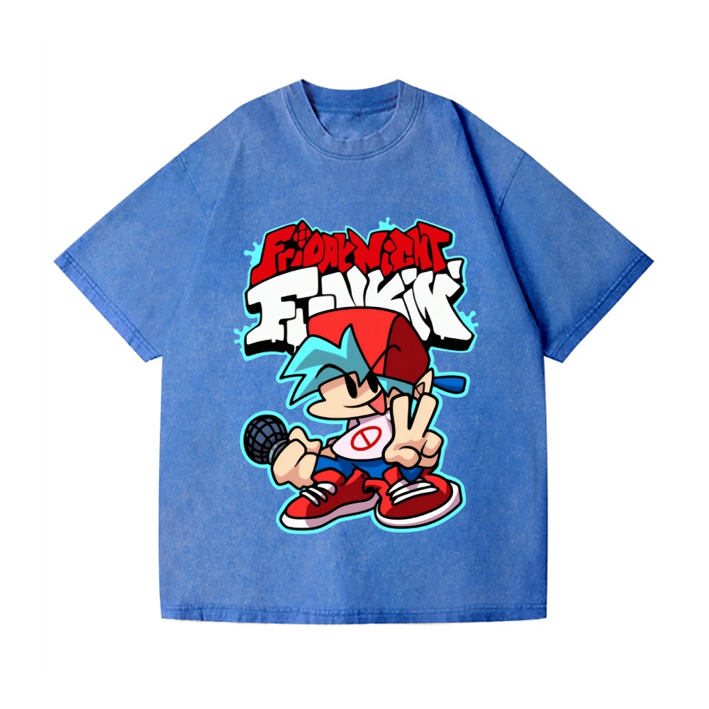 Friday Night Funkin Vintage Wash Japanese Design T-Shirt