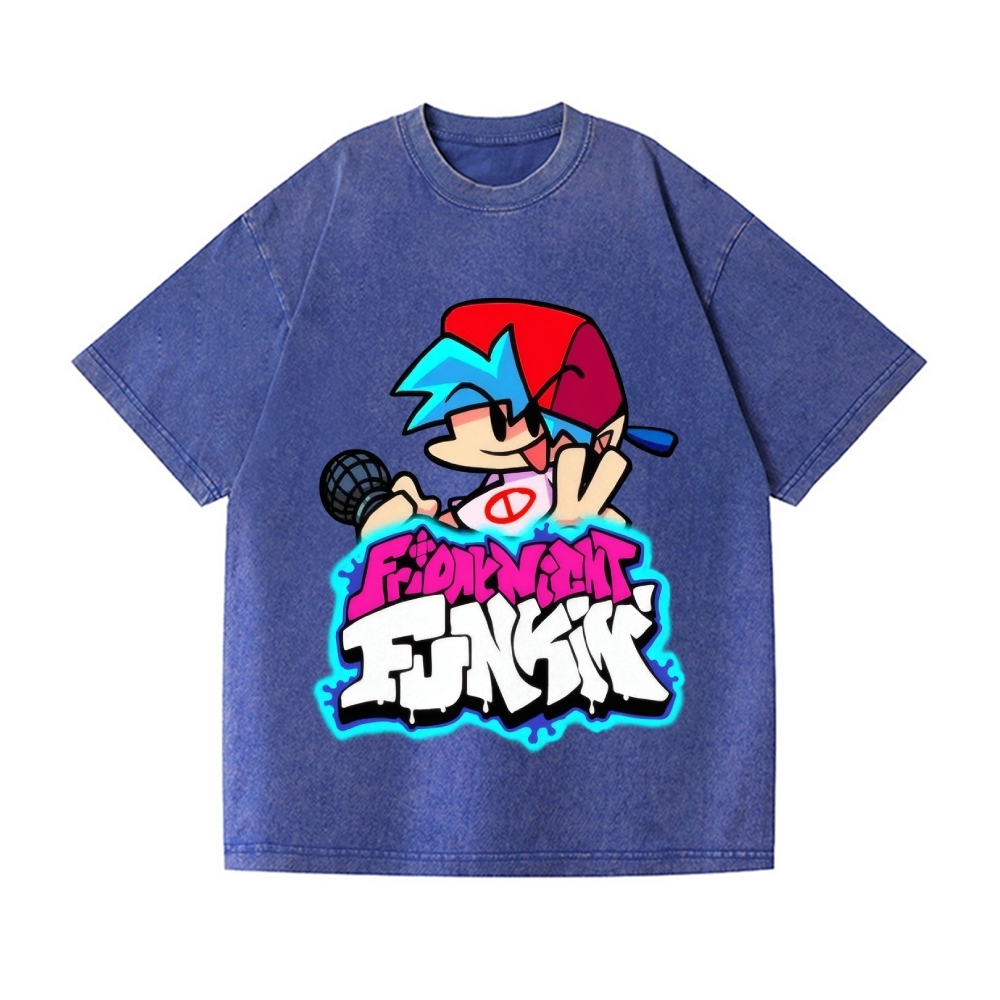 Friday Night Funkin Vintage Wash Japanese Design T-Shirt