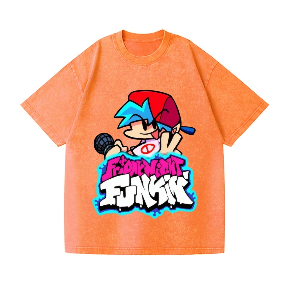 Friday Night Funkin Vintage Wash Japanese Design T-Shirt