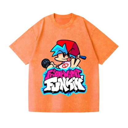 Friday Night Funkin Vintage Wash Japanese Design T-Shirt